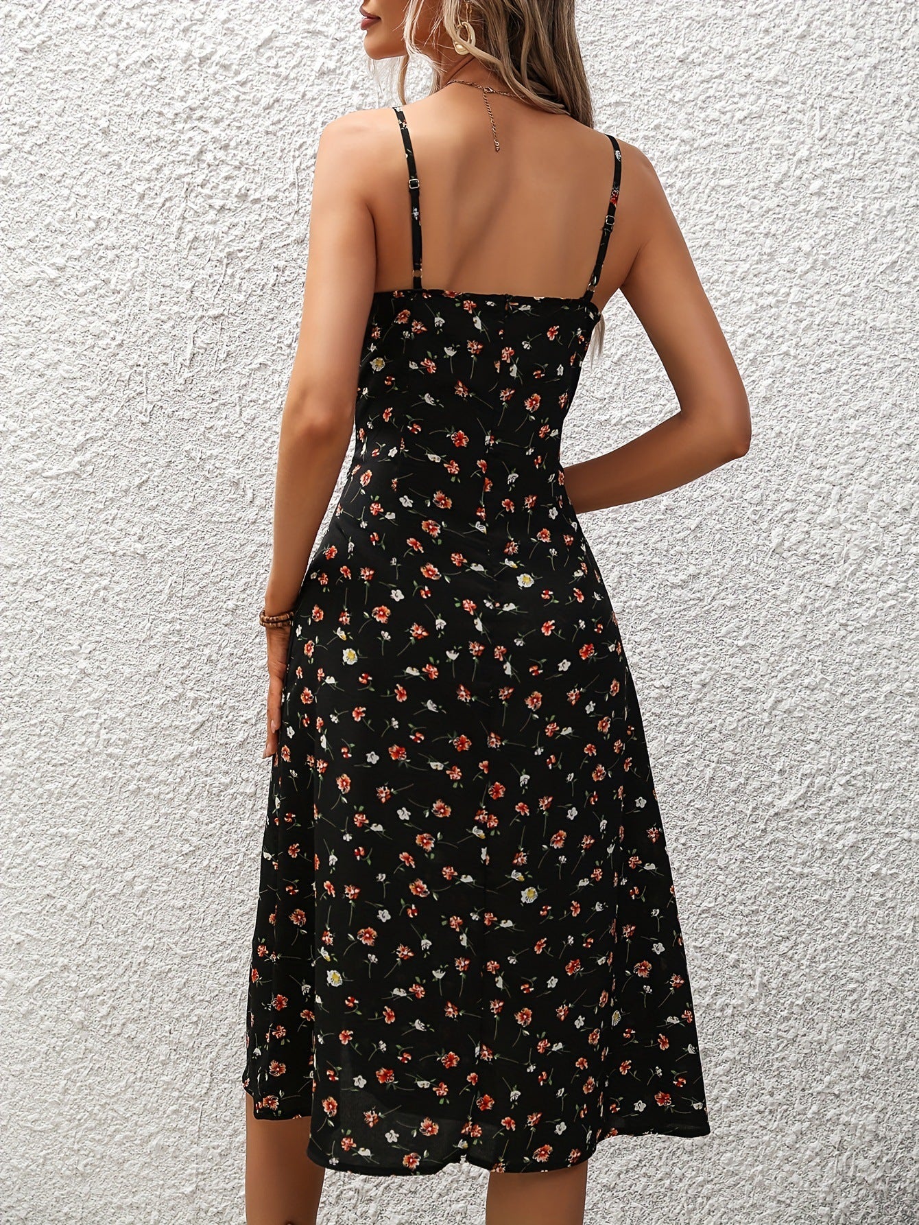 Polka Dot Print Summer Dress